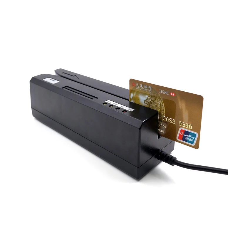 Дешевый USB Все в одном с треком 1/2/3 считыватель карт магнитной полосой RFID/IC/PSAM и