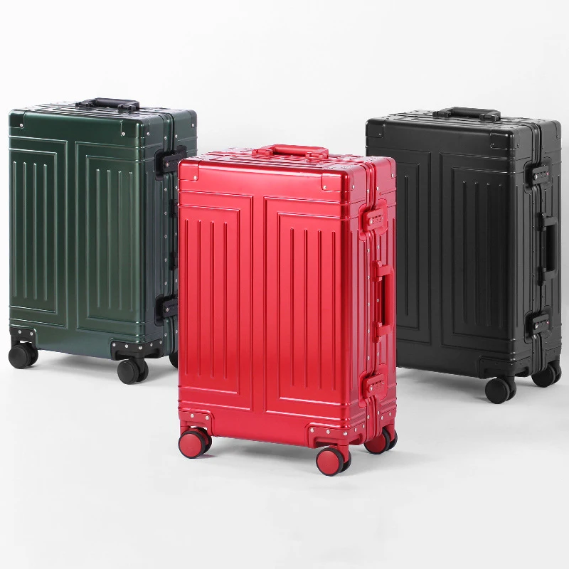 Чемодан из алюминиево-магниевого сплава для мужчин и женщин чемодан на колесиках
