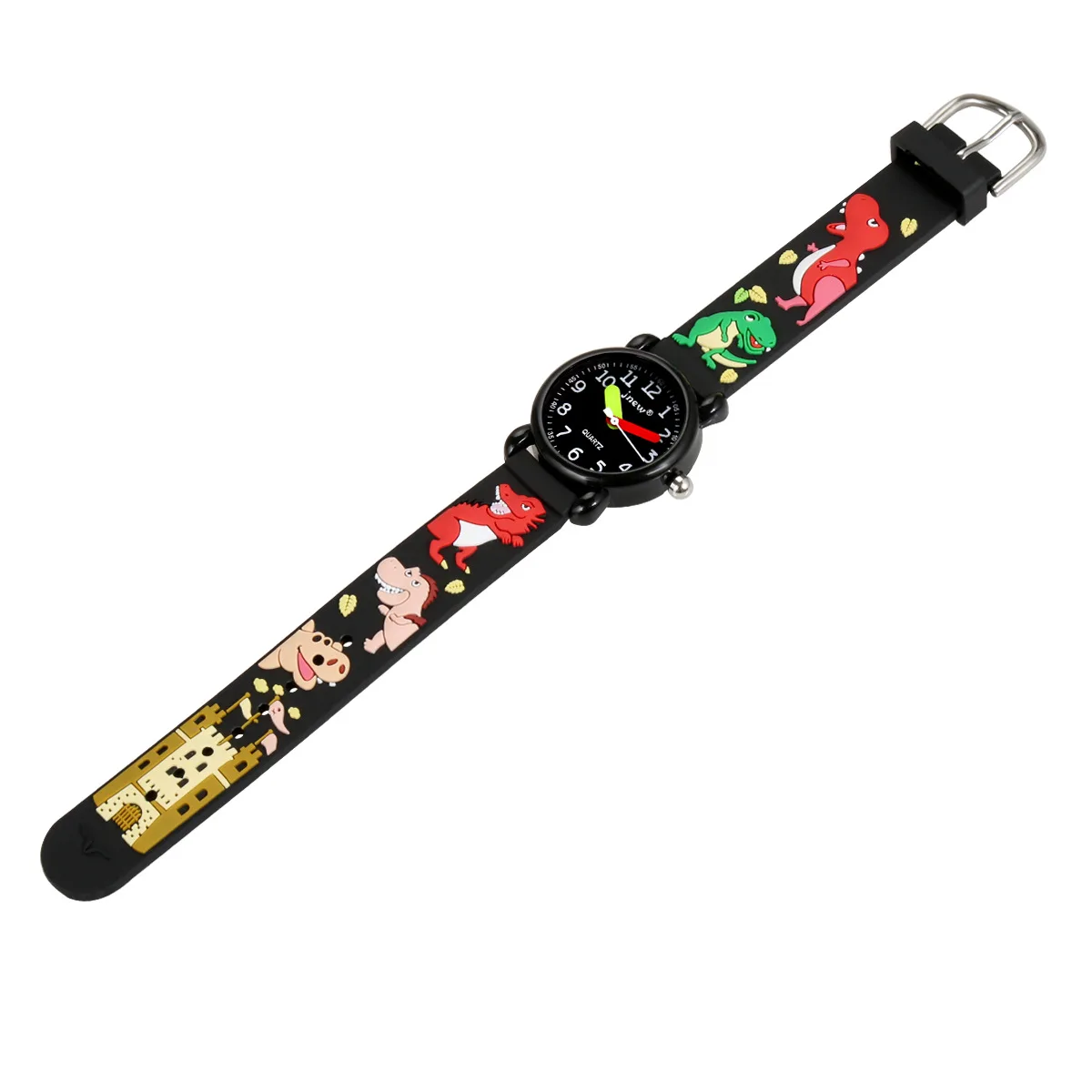 

Cartoon Dragon Children's Watch 3D Cute Waterproof Quartz Wristwatch Student Boys Girls Silicone Watches Electronic Gift Clock