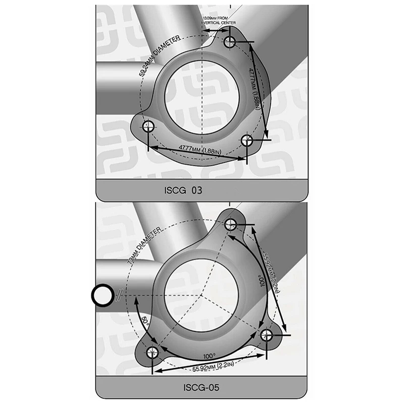 Fouriers сеть MTB Guide Guards велосипед Односкоростной велосипед ISCG ISCG05 для 32~ 38t 220g легкий