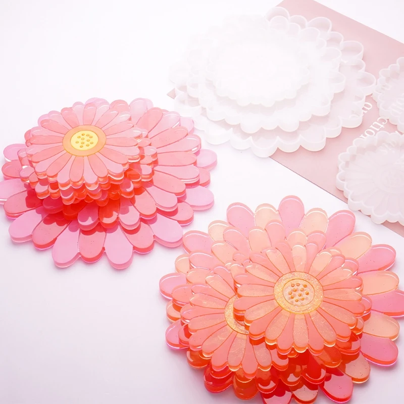 

Tray Molds DIY Resin Coaster Molds Silicone Resin Tray Molds Epoxy Resin Casting Molds for DIY Casting Home Decoration