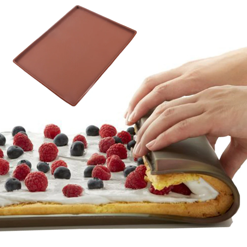 

Multifunctional Baking Mats Non-Stick Pad DIY Silicone Baking Mat Cake Mat Painted Mat Swiss Roll Mat Kitchen Essentials