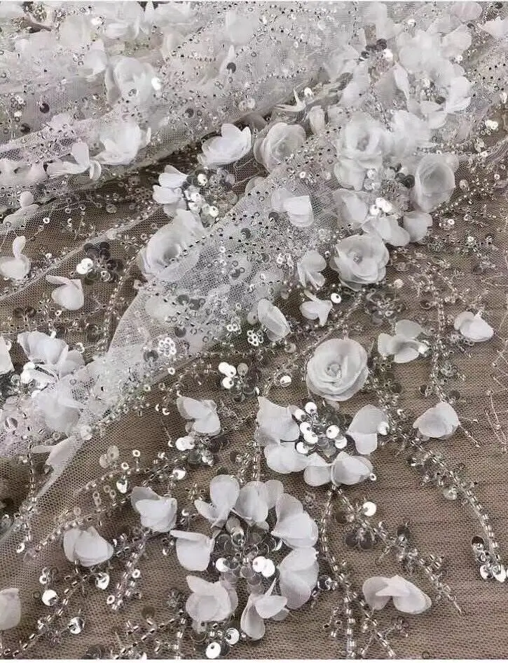 Роскошный объемный цветок JIANXI.C-428.8802 Вышивка Тюль Кружева фабричное производство