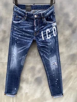 2021 nnew style dsquared2 fashion motorcycle ripped paint dot mens jeans 020