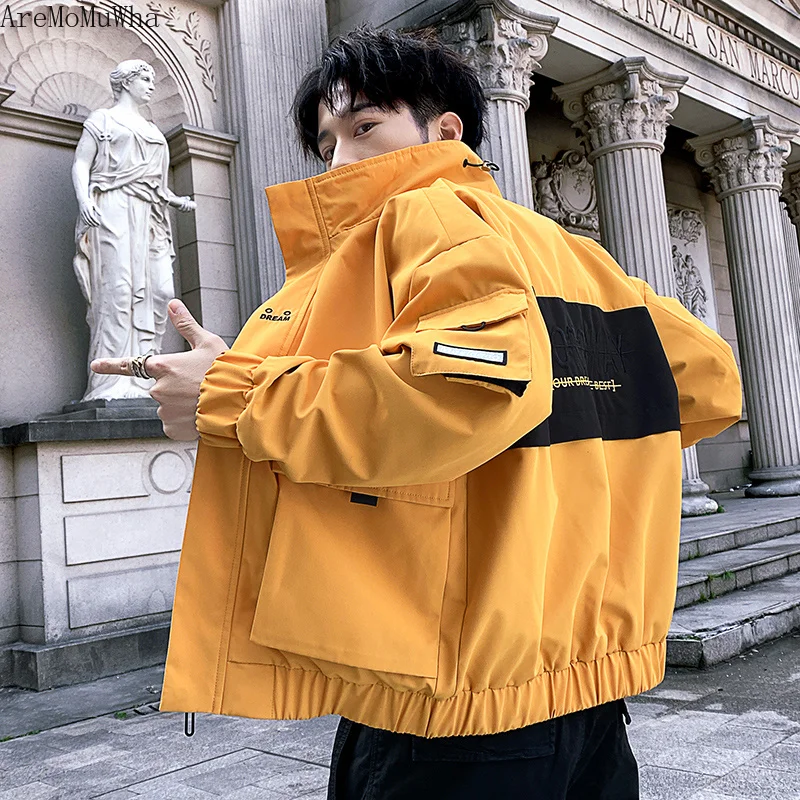 Мужская куртка AreMoMuWha осенне зимняя в Корейском стиле для студентов|Мужские