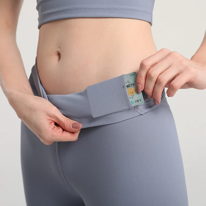 

High Waist Gym Womens Athletic Leggings Elastic Fitness Pants Women