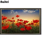 Алмазная картина 5D сделай сам, Настенная картина с маковым цветком, стикеры для вышивки крестиком, 3d мозаика для украшения дома