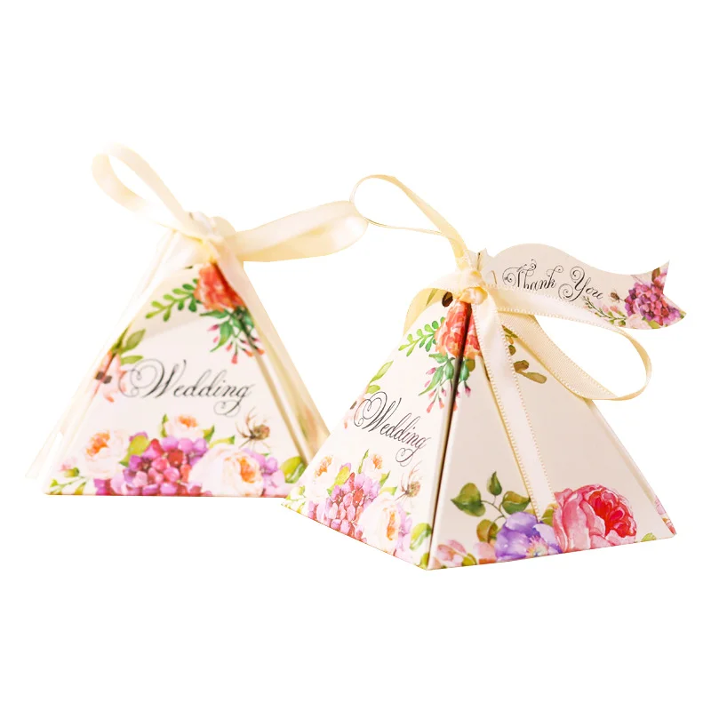 Треугольная драги Свадебная коробочка для сладостей любимые коробки конфет Dragees