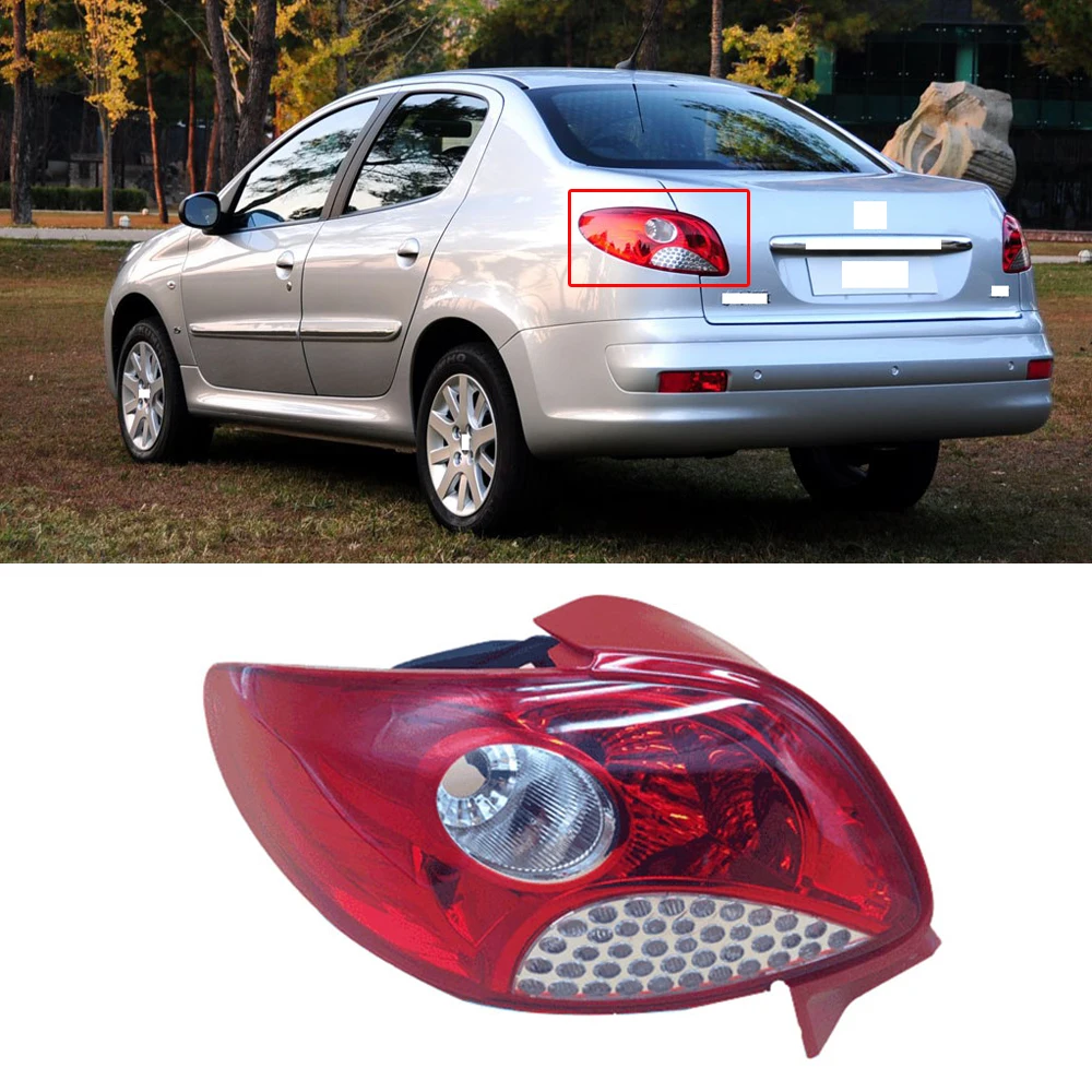 CAPQX 1 шт. задсветильник фонарь для Peugeot 207 задний стоп сигнал фонарь|Фара авто в