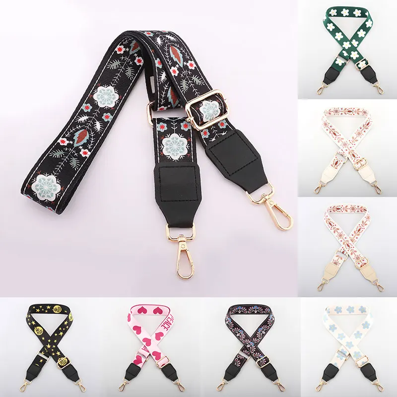 Women's Bag Shoulder Strap Color Nylon Cotton Bag Belt Lengthening Wide Belt Leather Bag Strap Replacement Belt Handles For Bags