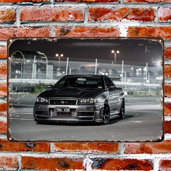 

Sport Car Metal Tin Sign Living Room Decor High Quality Wall Posters Car Decor