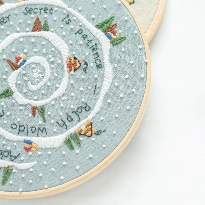 Набор для рукоделия стартовый набор цветная нить с растительным узором подарков