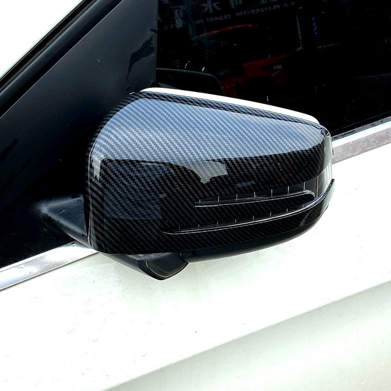Для Mercedes Benz a B CLA GLA C E Class W176 C117 X156 W204 W212 углеродного волокна ABS боковая крышка