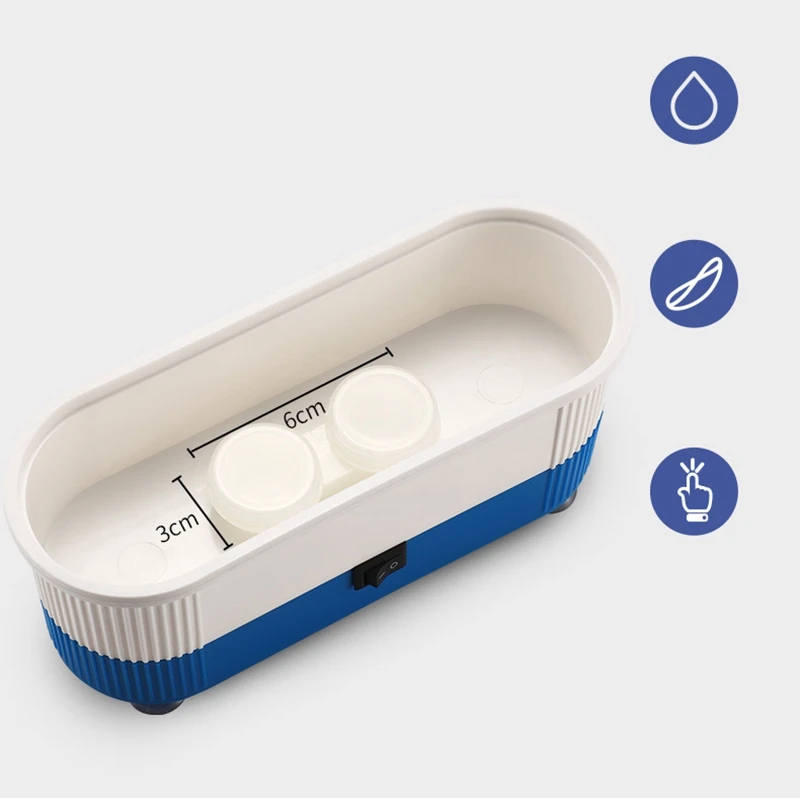 2 шт. Ультразвуковой очиститель ювелирных изделий протез очки для глаз Монеты