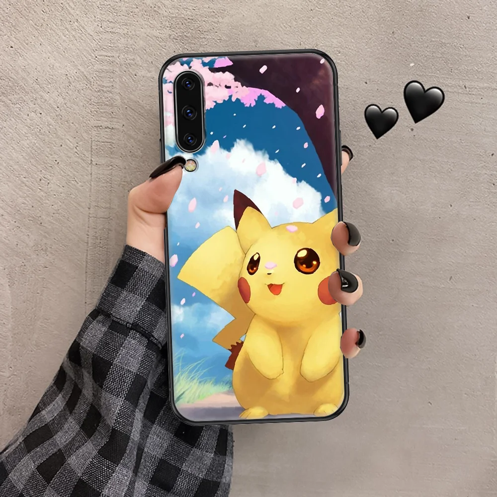 

Anime-Pikachus-Cute Phone case For Samsung Galaxy A 3 5 7 8 10 20 21 30 40 50 51 70 71 E S 2016 2018 4G black silicone