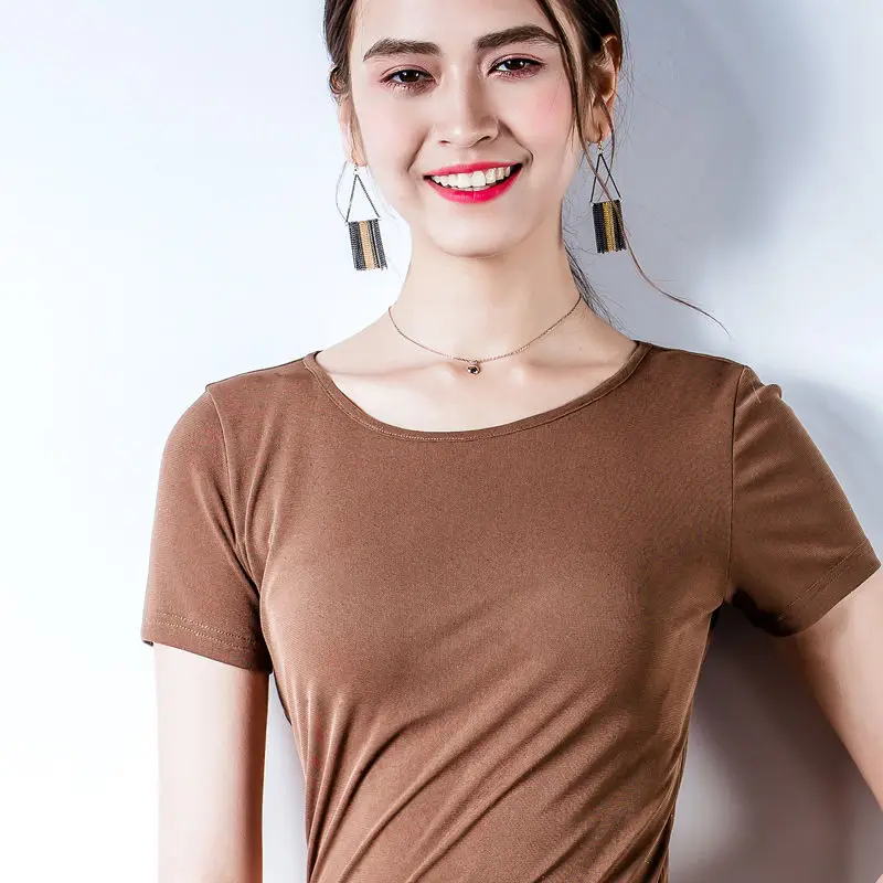 

Summer leisure quality classic hot selling short sleeve women's breathable T-shirt