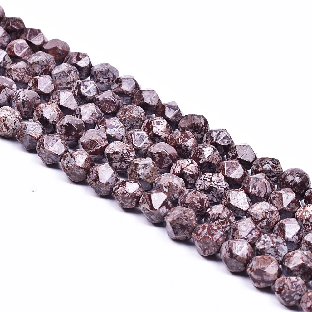 Asingeloo граненые кофейные бронзит натуральный камень гематит бусины для
