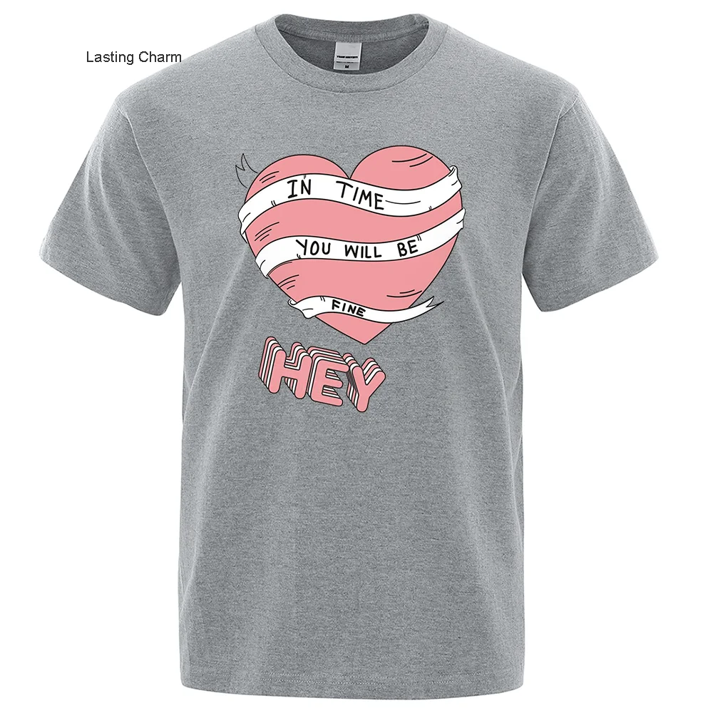

Lasting Charm T Shirt Pink Love t e Lint Printmens T Shis Caoons Style Tops Vine Brand Men Fashion Lost T Shis