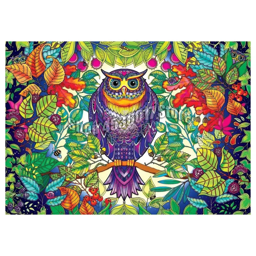 

Full Diamond Painting Forest Owl Diy Diamond Embroidery Kit Rhinestone Mosaic Cross Stitch Flower Leaves Animal Gifts Home Decor