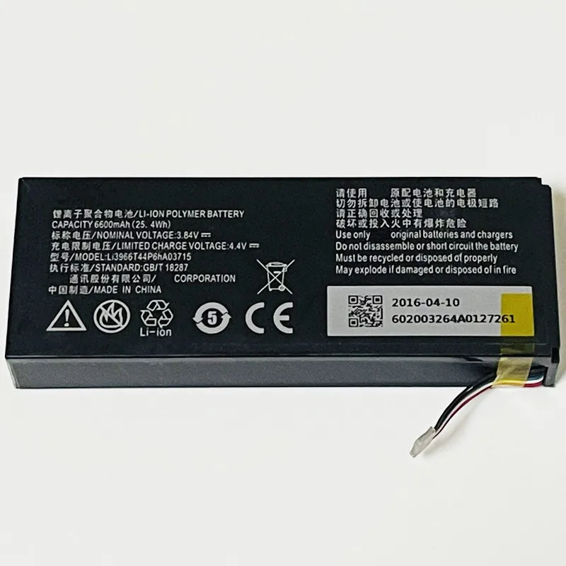 Аккумулятор 3 8 в 6600 мАч Li3966T44P6hA03715 для ZTE SPro 2 II S Pro Smart ZKB2A MF97 MF97B MF97V MF97G MF97W MF97E|battery for