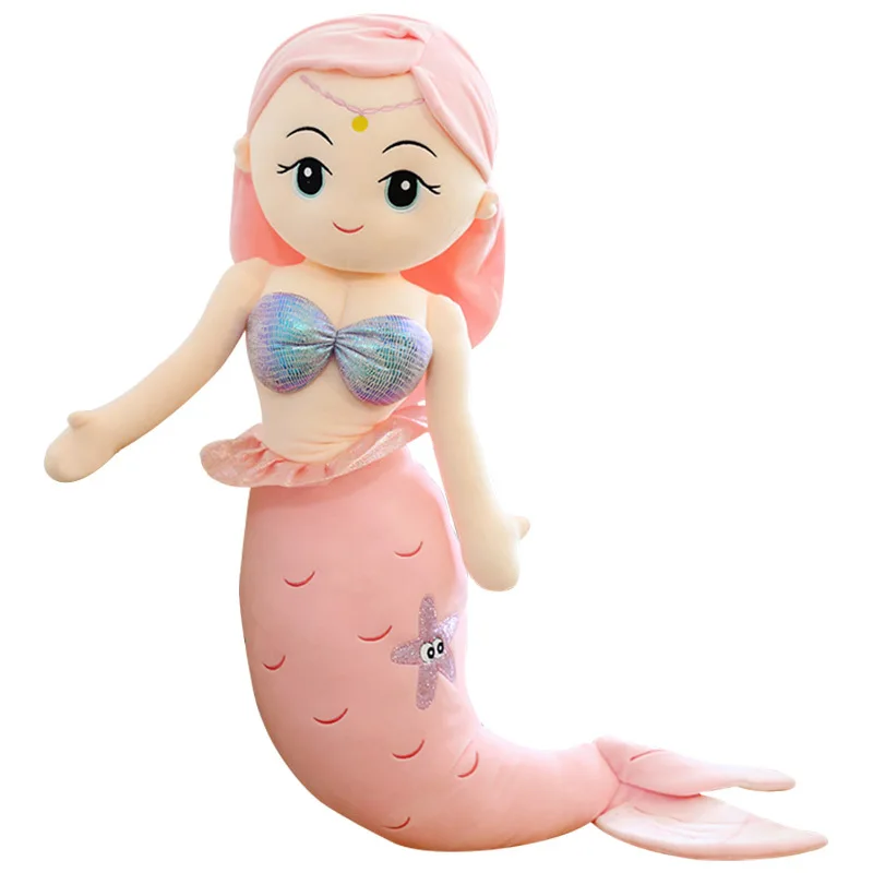 

Stuffed Plush Mermaid Toys Pillow Kawaii Sleeping Pillow Cute Mermaid Doll Plush Toy Children Birthday Christmas Present