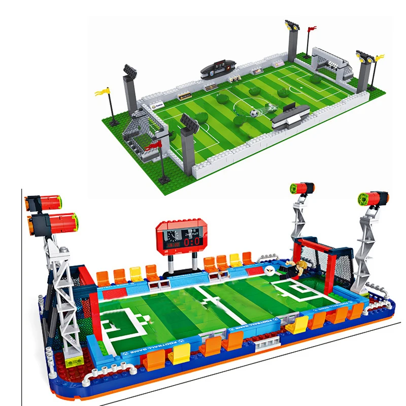 Городские футбольные поля фигуры модель строительные блоки Германия Бразилия
