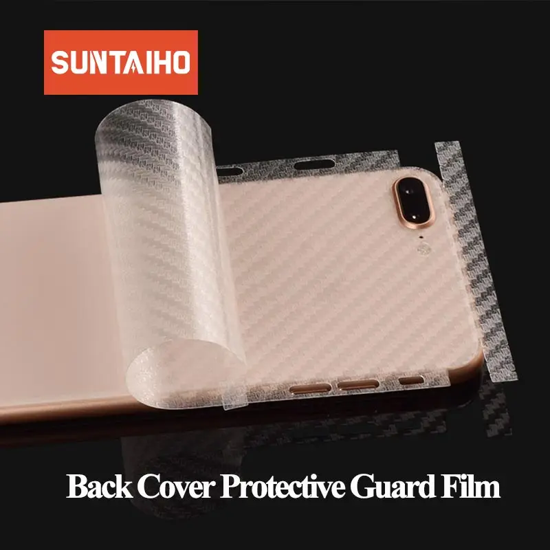 Suntaiho 3D защита для задней панели из углеродного волокна iPhone XS MAX XR 7 plus 8X6 задняя