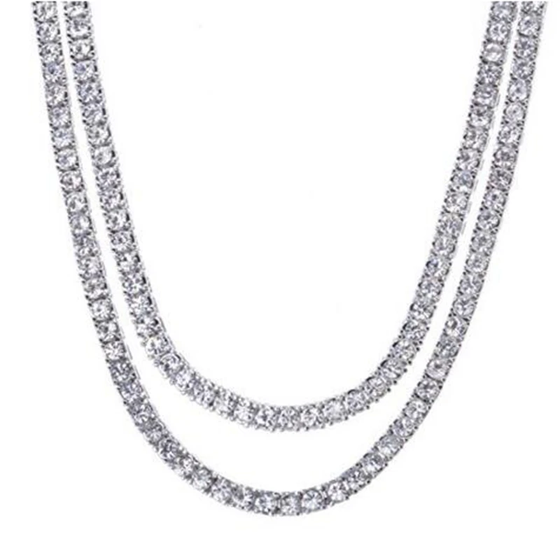 Mooers ювелирные изделия Iced Out Bling AAA Циркон 1 ряд теннисная цепочка Ожерелье для