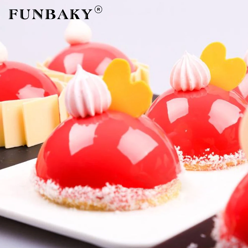 FUNBAKY 6 Полость силиконовая круглая форма для выпечки формы губка торт 3D