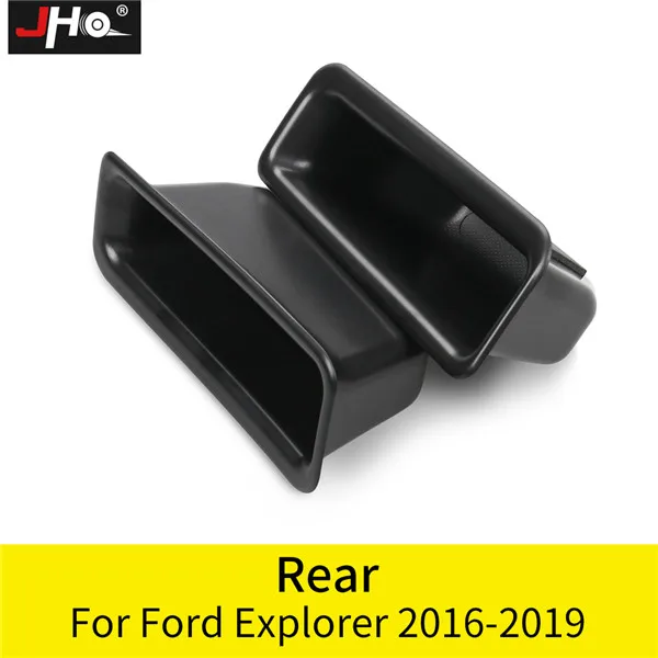 ABS Rear Door JHO Автомобильная дверная ручка Органайзер коробка для хранения для 2011- Ford Explorer XLT Limited Sport Platinum 13 12 - Название цвета: ABS Rear Door