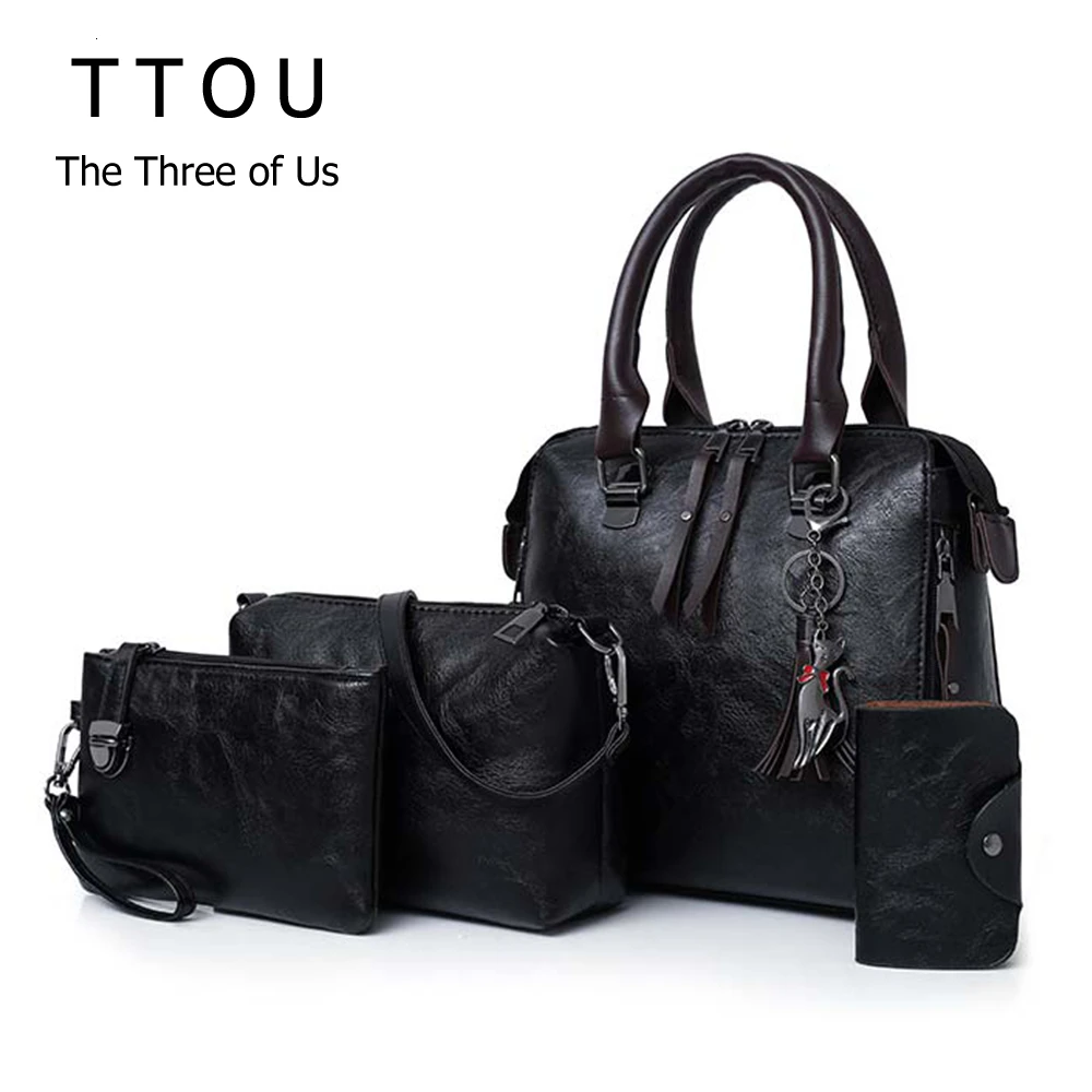 4 шт./компл. женские композитные сумки высококачественные дамские сумочки из