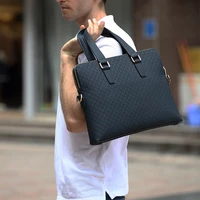 male business briefcase genuine leather handbag portfolio %d0%bf%d0%be%d1%80%d1%82%d1%84%d0%b5%d0%bb%d1%8c %d0%bc%d1%83%d0%b6%d1%81%d0%ba%d0%be%d0%b9 mens horizontal shoulder cross 14 inch computer bag