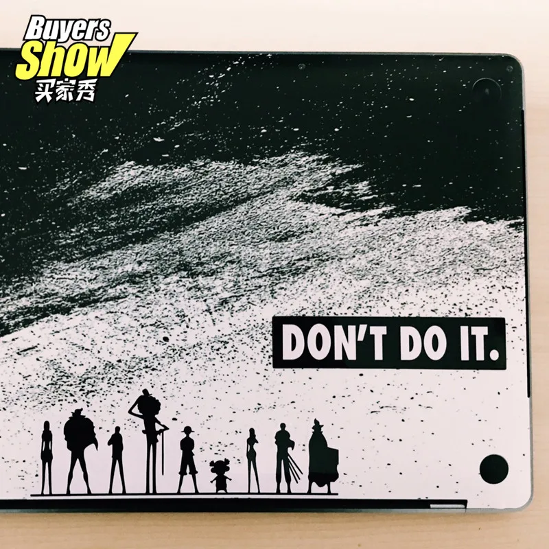 Цельные черные наклейки для ноутбука чехла путешествий водонепроницаемые ПВХ