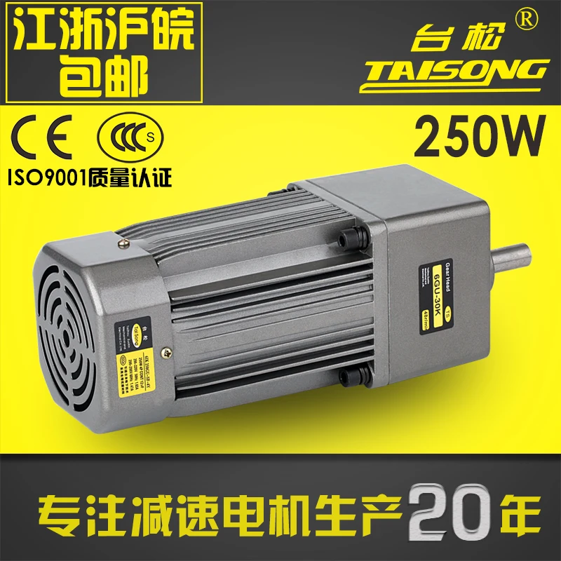 AC220V 50/60HZ 250W AC geared motor high torque reversible speed control + controller | Обустройство дома