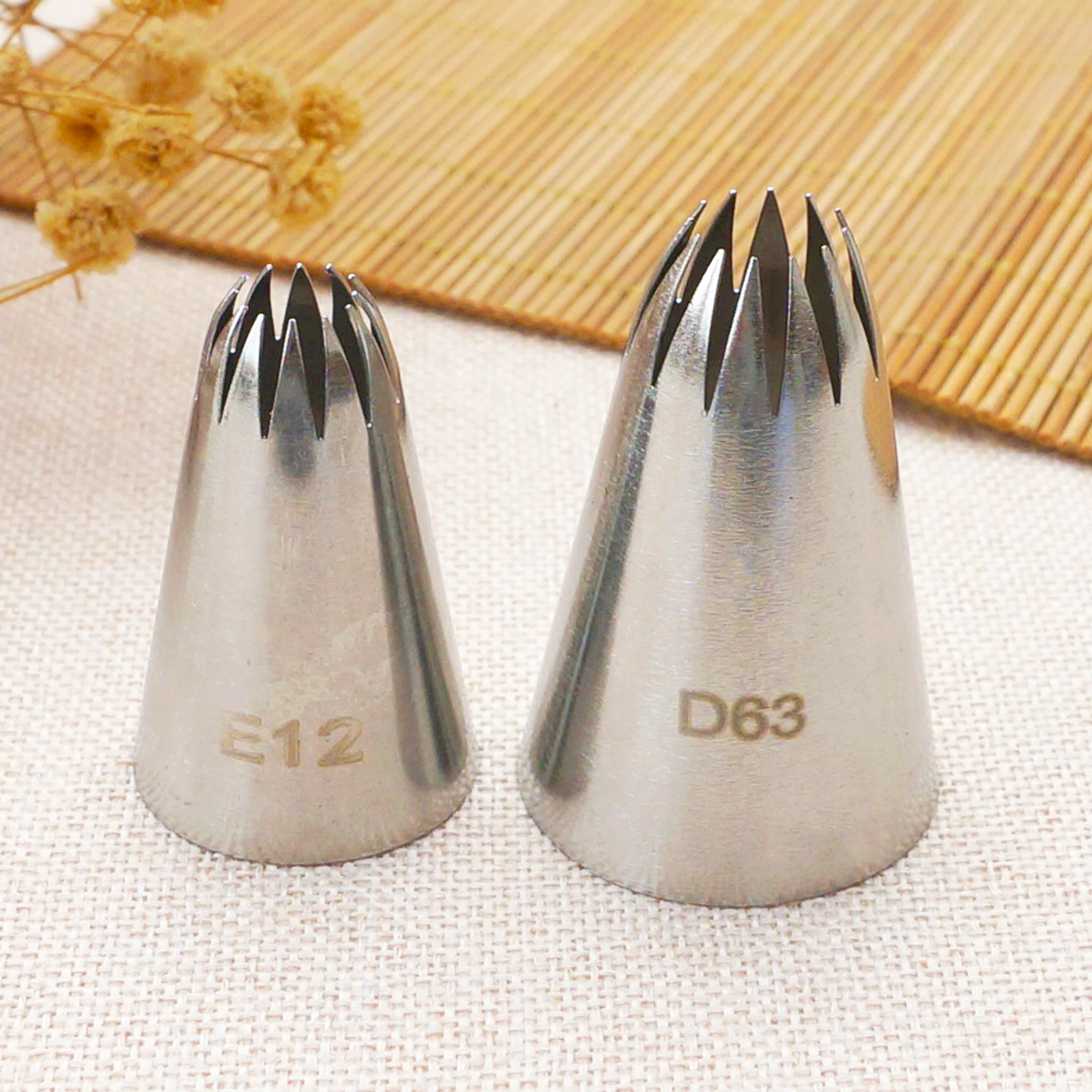 D63 E12 Piping Nozzle Cake Decorating Icing Tips Stainless Steel Tube Baking & Pastry Tools Bakeware | Дом и сад