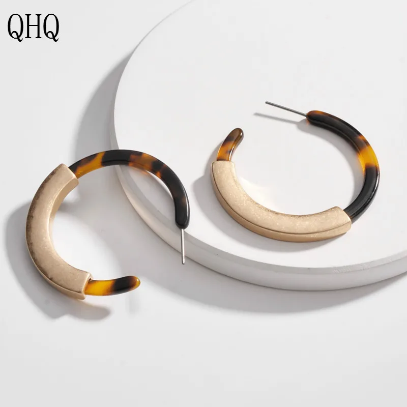QHQ висячие серьги модные Висячие кольца для ушей Женские аксессуары ювелирные