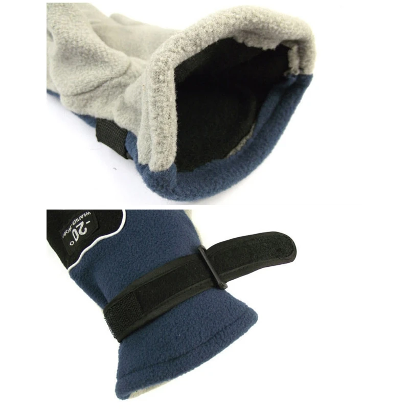 Зимние теплые перчатки для взрослых флисовые варежки мужчин и женщин снежного