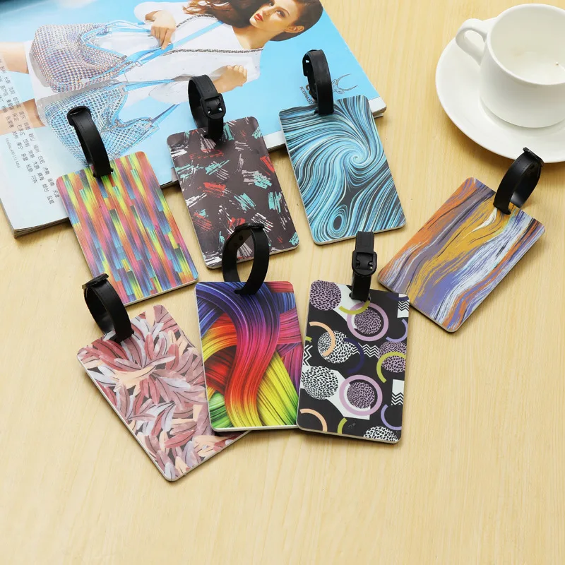 

2 Pcs Portable PVC Luggage Tag Pendant Luggage Tag Travel Accessories Handbag Name ID Address Tag Gift Travel Accessories