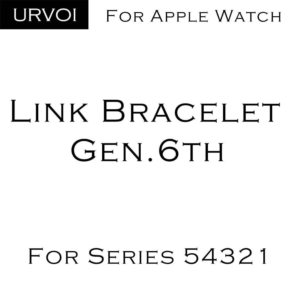 URVOI link браслет gen.6th для apple watch series 5 4 3 2 1 ремешок iWatch Регулируемый