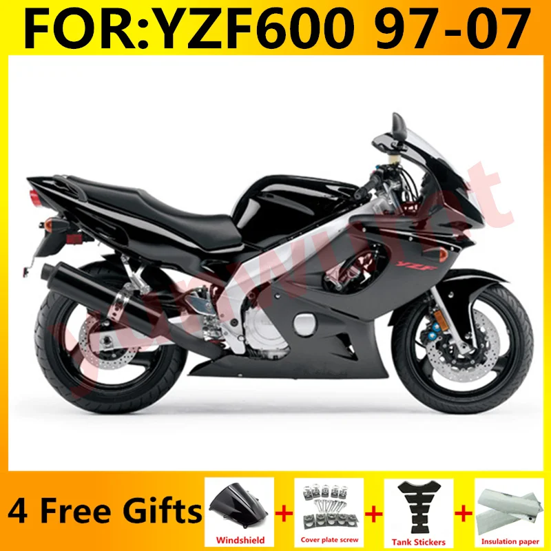 Комплект для литья под давлением ABS YZF600 97 98 99 00 03 04 05 06 07 обтекатели Yamaha YZF 600 1997-2007