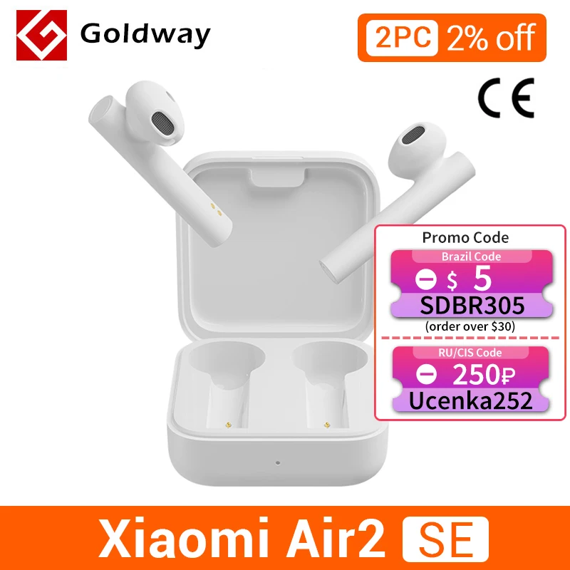 Глобальная версия Xiaomi Air2 SE TWS Mi True Wireless Bluetooth наушники Air 2 AirDots Pro 2SE 20h с сенсорным