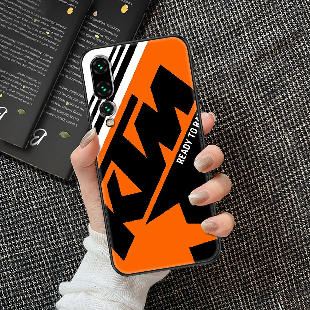 

Moto car ktms Phone case For Huawei P Mate P10 P20 P30 P40 10 20 Smart Z Pro Lite 2019 black tpu coque trend back pretty Etui