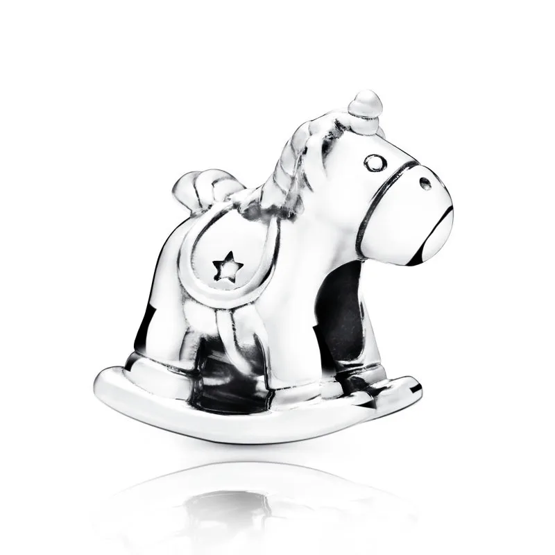 Новинка, зимние серебряные бусины 925 пробы, рождественские амулеты Eeyore, подходят к оригинальным браслетам Pandora, Женские Ювелирные изделия DIY