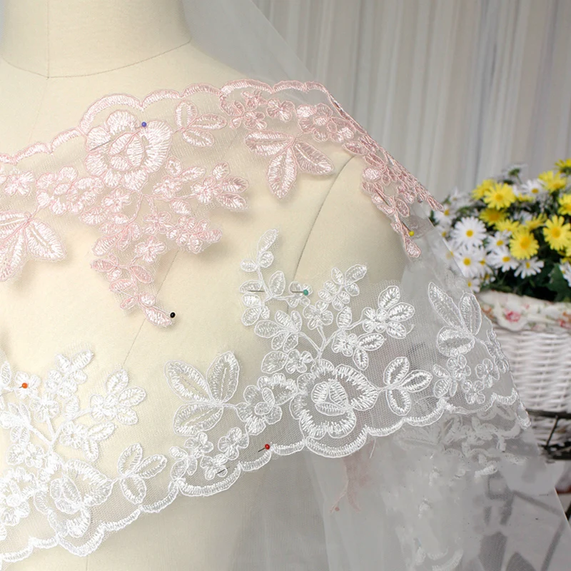 

7 Colors To Choose Lace Accessories Evening Dress Headdress Skirt Decoration Handmade DIY Trimmings