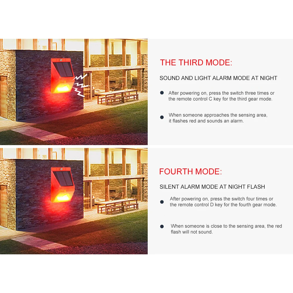 Инфракрасный детектор движения на солнечной батарее светильник с дистанционным