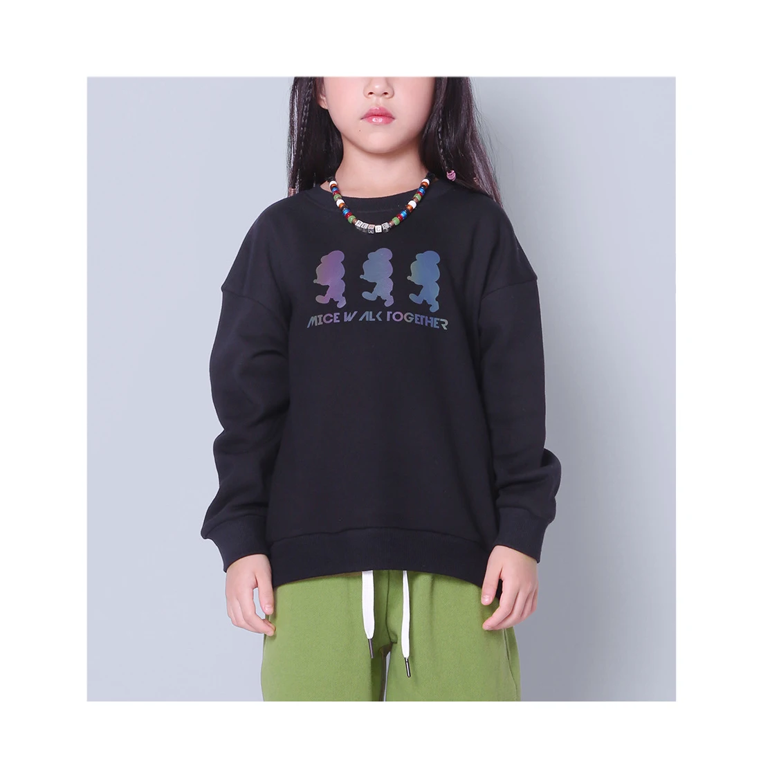 Одежда для девочек свитер Новинка 2019 года сезон осень зима Детский цвет радуги