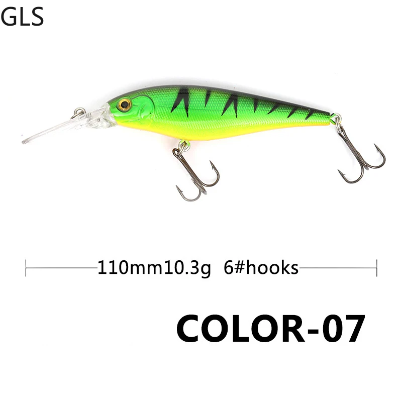 

hot model fishing lures 6color for choose quality minnow 3D Eyes Hard Bait Pesca Artificial Jig Wobblers Crankbait