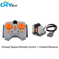 infrared speed remote control and infrared receiver compatible for legoeds multi power functions tool servo blocks building kits