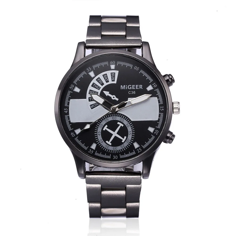 

Fashion Top Style Casual Sport Watches For Men Man Crystal Stainless Steel Analog Quartz Wrist Watch Relogio