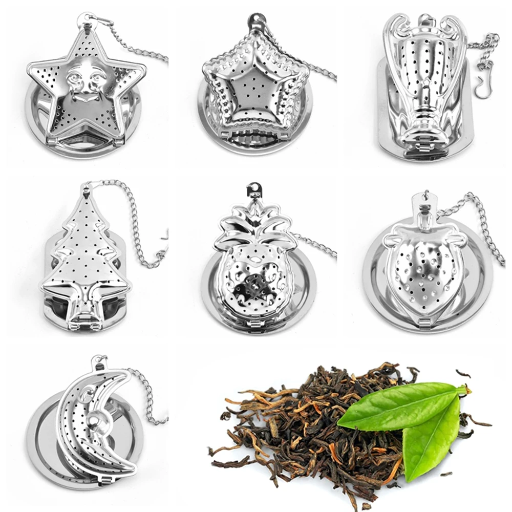 

Cute Stainless Steel Tea Infusers For Loose Tea Strainer Infuser Loose Leaf Tea Steeper Infusers Mesh Tea Ball Strainer Steeper